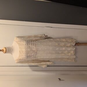 Tracy Reese Cream Embroidered Tunic S